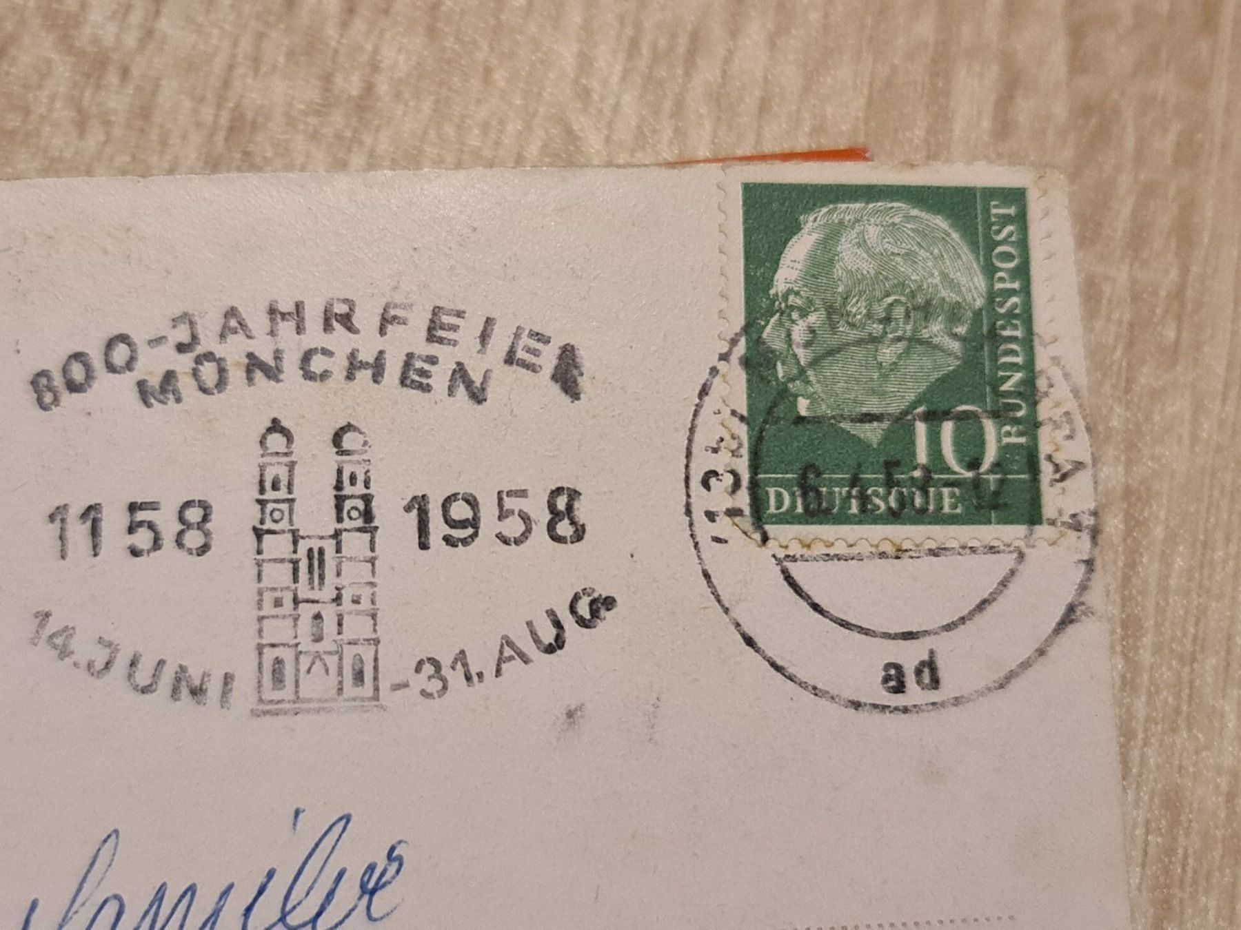 Cartoline postali: Ansichtskarte München Deutschland – Usato da Dintikon venduto da Vexi 1