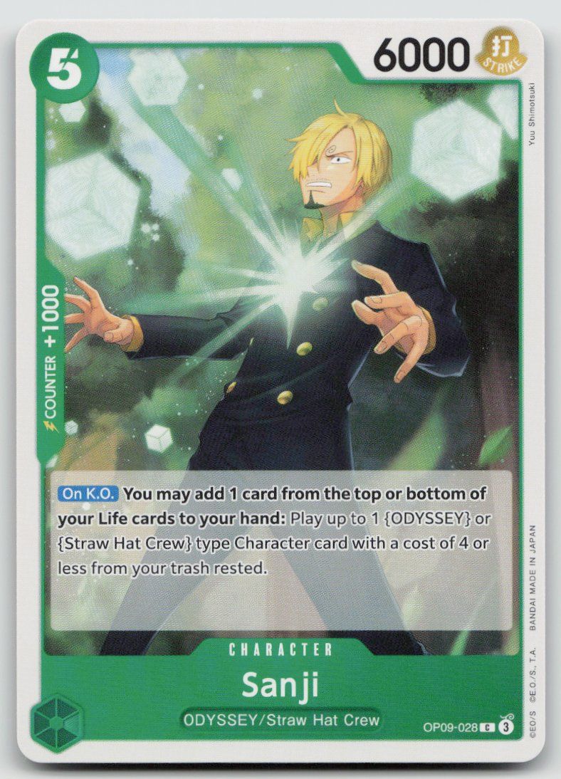 Bandai Sammelbilder & Trading cards: One Piece Sanji OP09-028 C – Gebraucht aus Lugano von VlaseCard