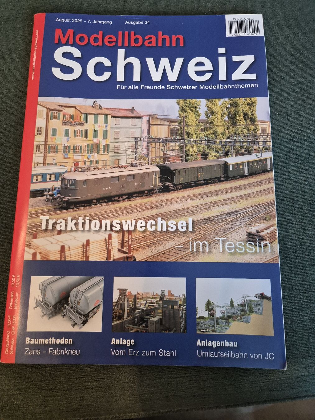 Riviste & Magazine: Modellbahn Schweiz 2025 Nr.34 – Usato da Ehrendingen venduto da Amigo5