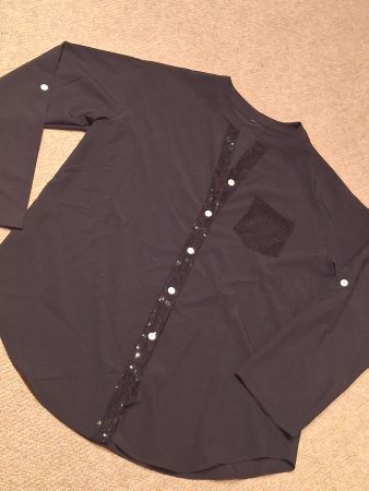 Chemise longues manches taille XL avec sequin