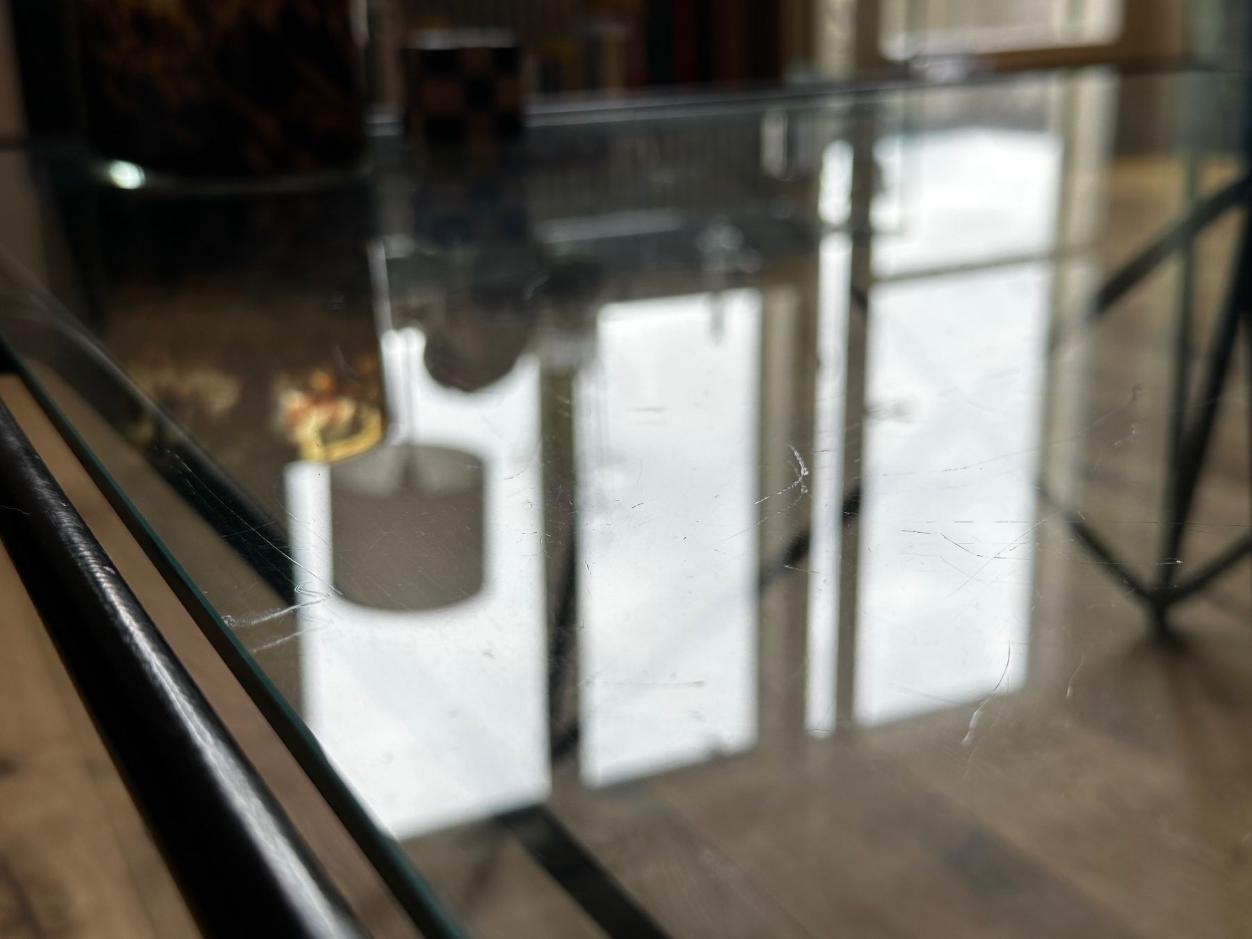 Tavoli: Moderner Couchtisch Glas Metall Geometrisch – Usato da Zofingen venduto da Lx_6 3