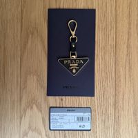 Prada Schlüsselanhänger Saffiano Nero