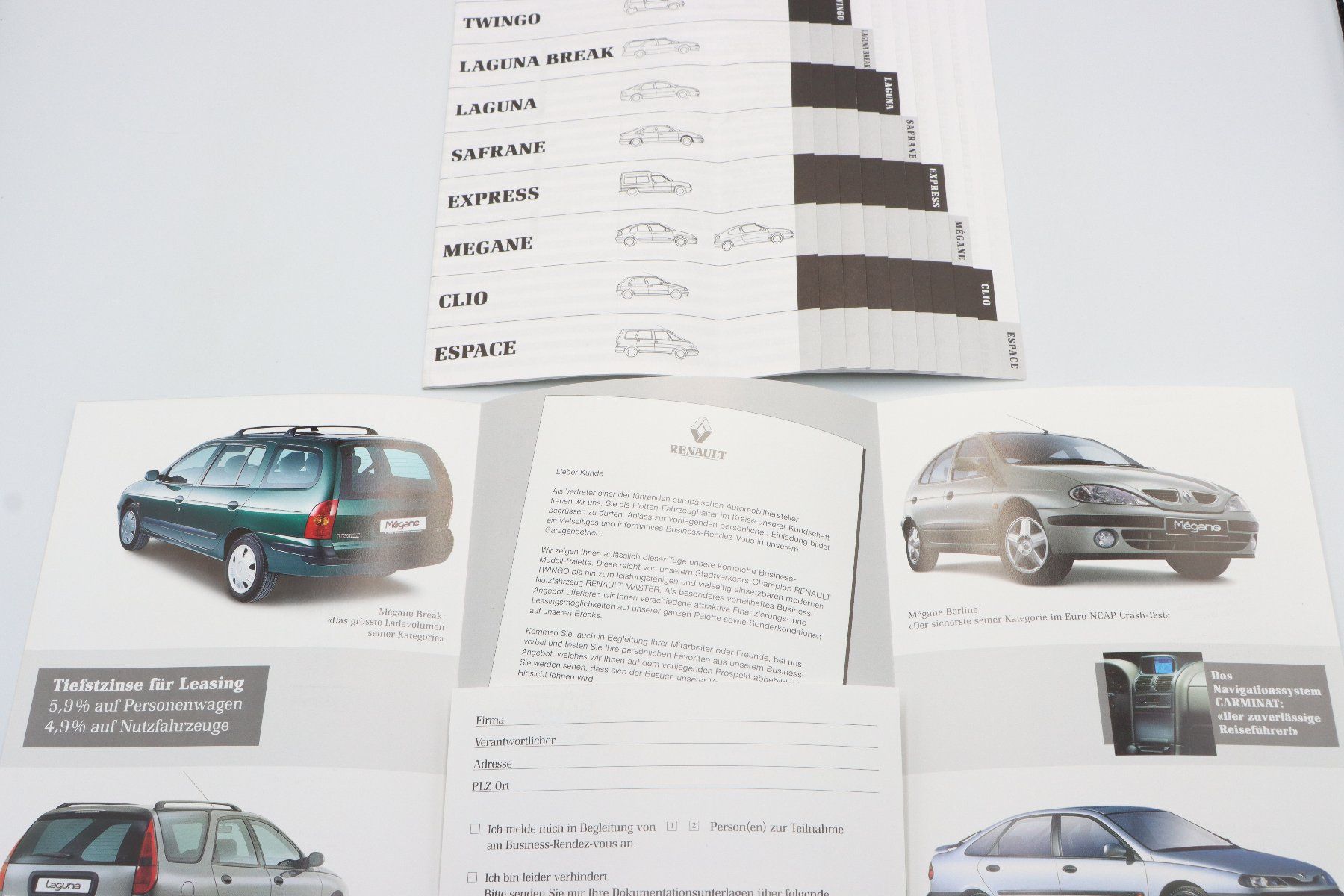 Renault Documents: Renault Espace 1996 Prospekt + Preisliste – D'occasion à Bühl b.Aarberg par Collectorpassions 8