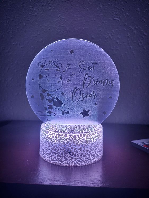 Veilleuse LED Girafe Réglable - Col Flexible, Lumière Douce Protectrice Des Yeux, Rechargeable USB - Rose, Vert, Blanc Cassé - 5