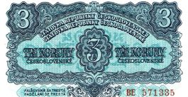 Tschechoslowakei 3 Korun 1953 P-79a UNZ