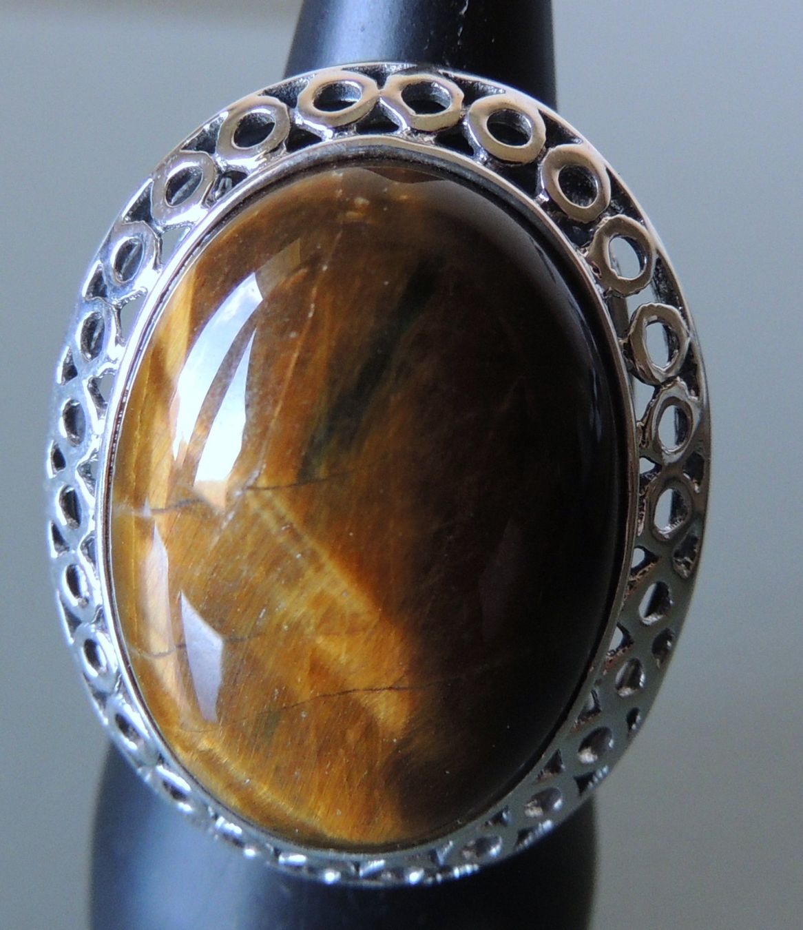 Anelli: Tigerauge Silber 925 Fingerring Gr. 57 – Nuovo e nell'imballaggio originale da Waldenburg venduto da schaller707 1