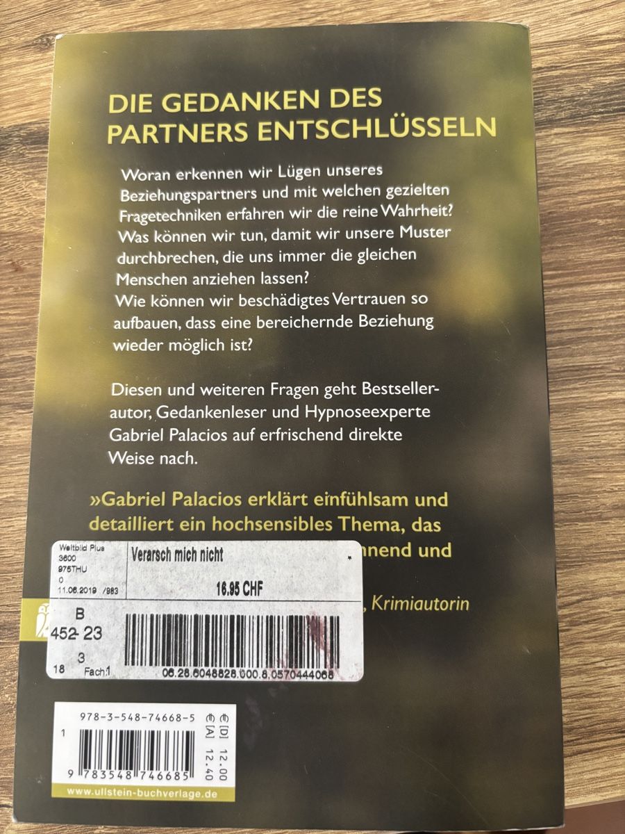 Libri: Verarsch mich nicht Buch – Usato da Lyss venduto da Prinzess99 1