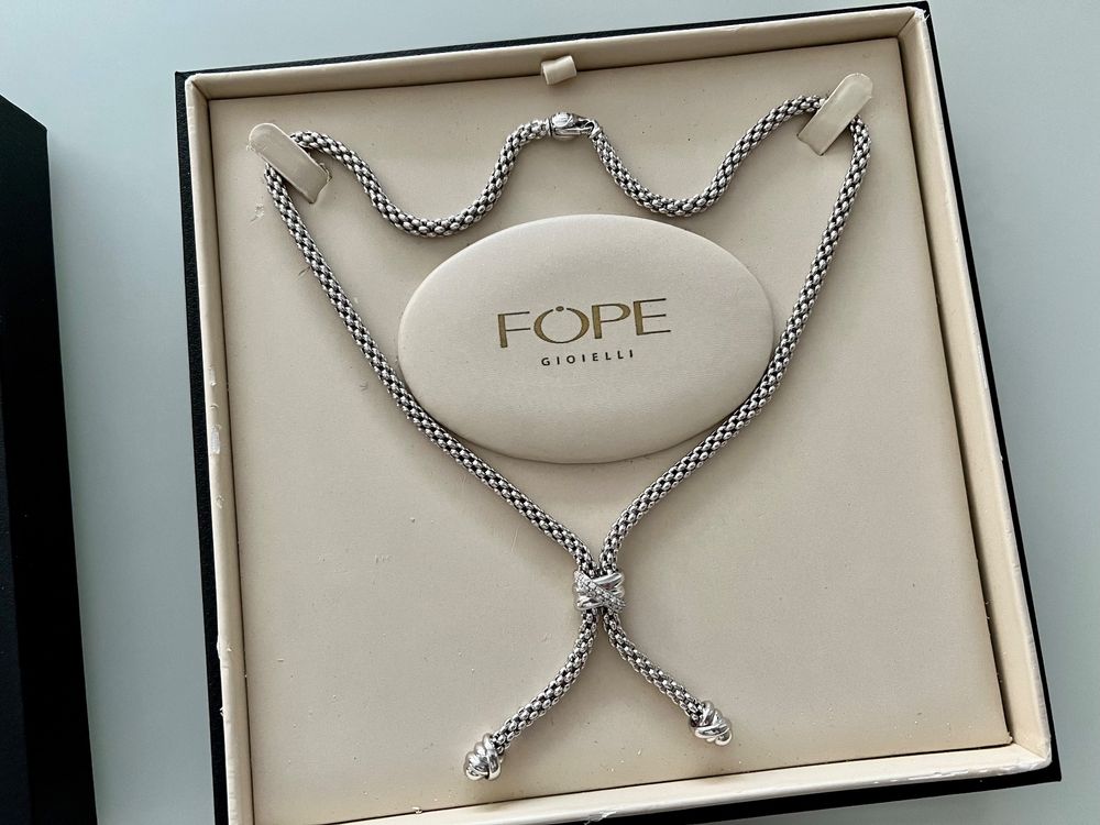 Très beau Collier FOPE Vendôme en Or Blanc et Diamants | Acheter sur ...