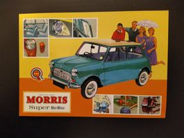 Grosse Postkarte Morris Mini- Minor