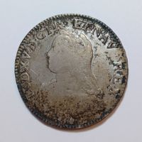 1 Ecu 1737 (K, Bordeaux) Ludwig XV. Frankreich