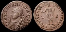 Licinius II – Follis aus Alexandria, IOVI CONSERVATORI CAESS