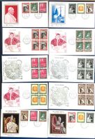 1966 Vatikan Abschluss des 2 Vat.Konzils FDC Satz 4 + Einzel