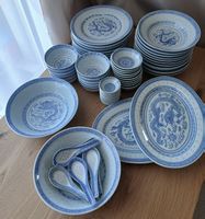 Chinesisches Geschirr Set, Reis Löcher mit Drachenmotiv, Top