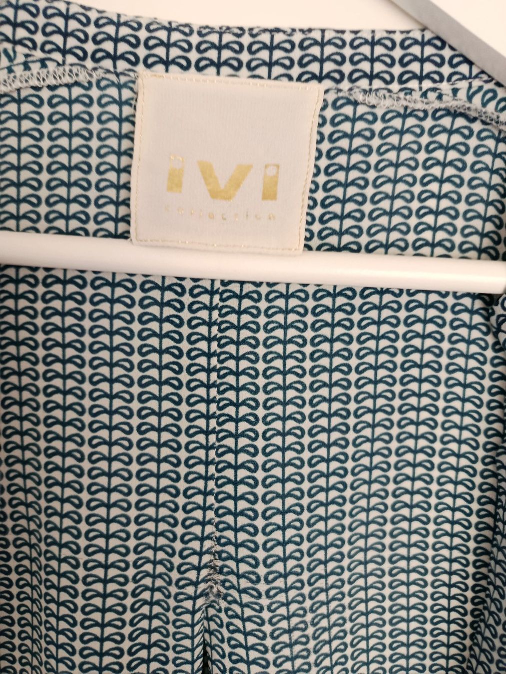 Camicette: IVI Collection Gemusterte Seidenbluse mit Taschen – Usato da Weiach venduto da sim_8s27 2
