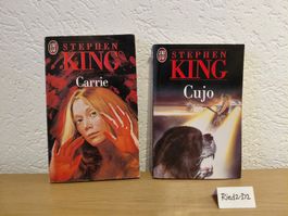 2 x Livres Stephen King Anciennes Éditions. Très bon état.