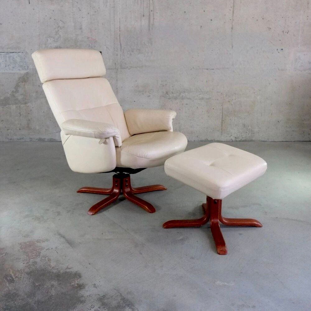 Sessel: Relaxsessel mit Hocker – Gebraucht aus Basel von Brocki-auf-dem-Wolf