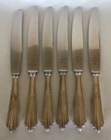 6 verzierte Messer WMF Nirosta  Chromargan Protect Edelstahl