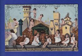 ENFANT - Plein de petites filles // pli d'angle //