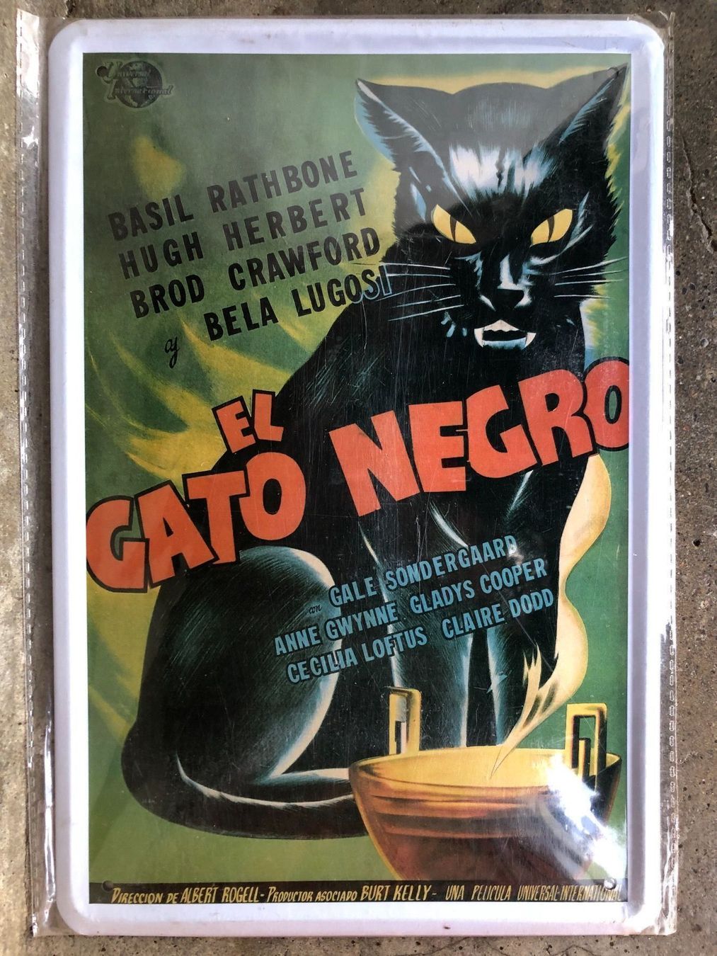 Schilder: El gato negro schwarze katze tier – Neu und originalverpackt aus Reinach AG von rares75
