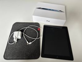 iPad 4, Generation, 16 GB, silber, mit Filzhülle