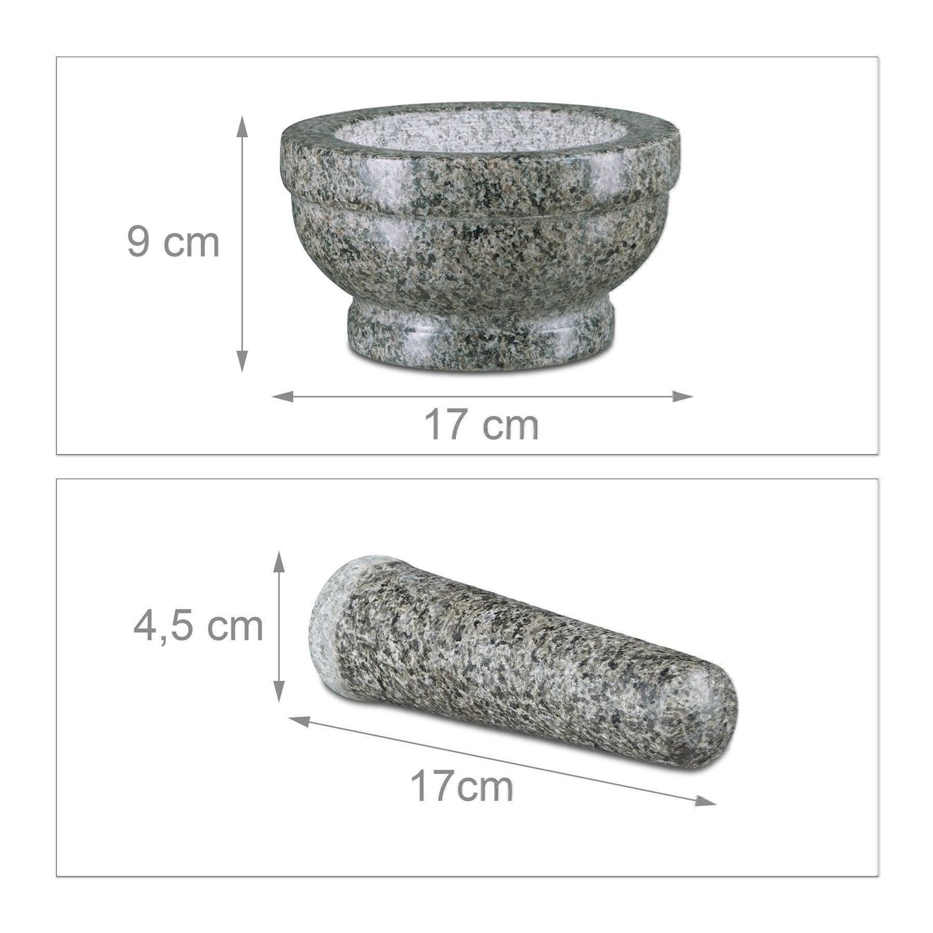 Altro per cucinare: XL GRANIT MÖRSER MIT STÖSSEL 17cm – Nuovo e nell'imballaggio originale da Gerlafingen venduto da Tsuru 2