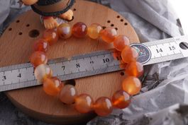 Karneol     12mm   Kugel Armband    ab 3.-     (Räumung!)