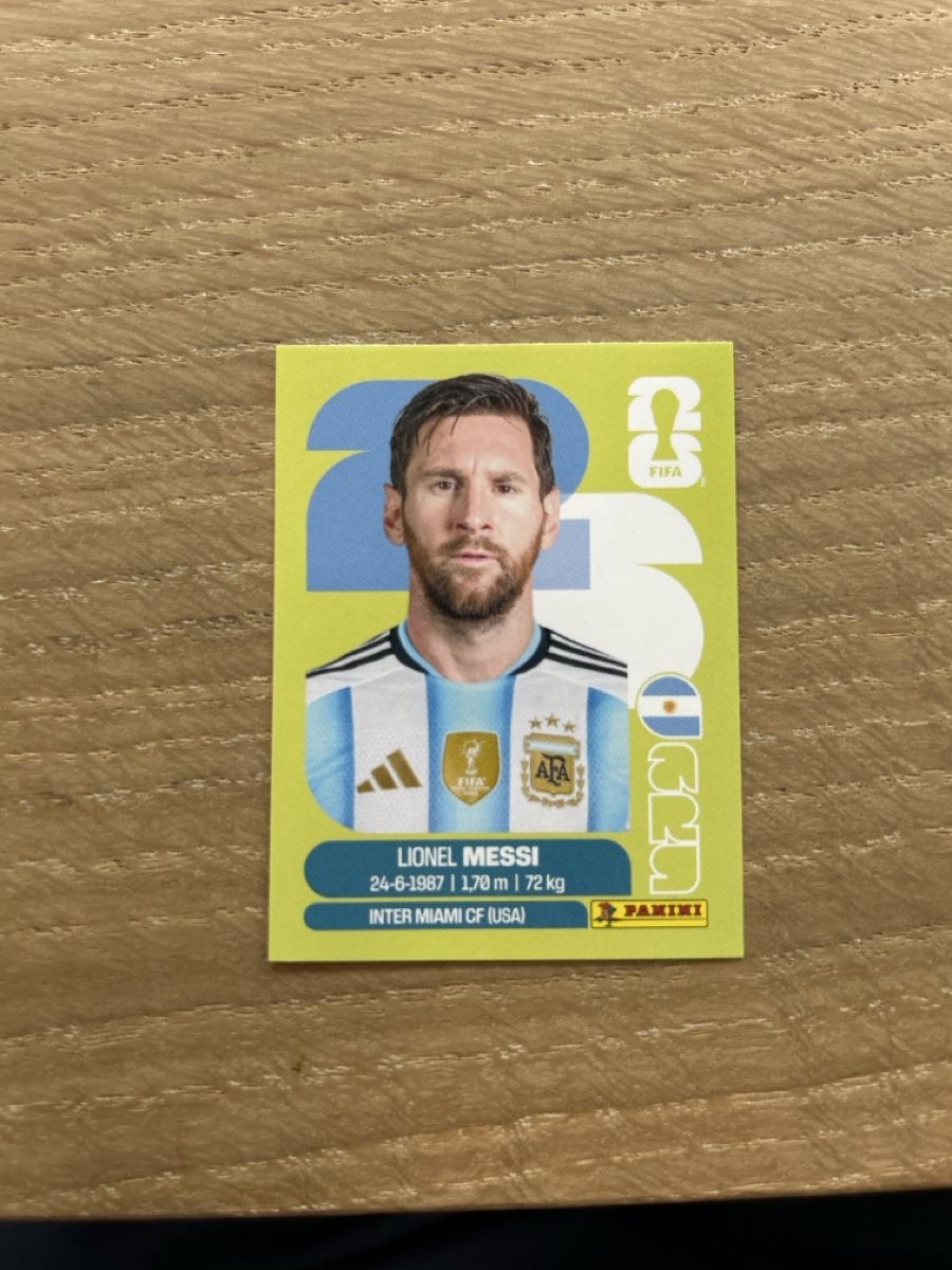 Panini Carte collezionabili: Panini WM 2026 Sticker Messi ARG17 – Nuovo e nell'imballaggio originale da Arbon venduto da blackmonkey