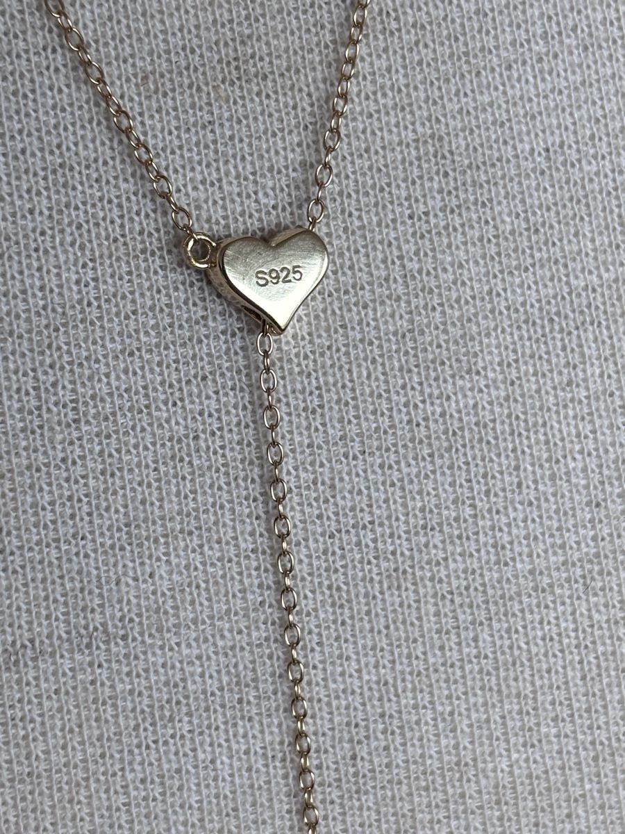 Catenine: 925 silver. Necklace with heart charm . – Nuovo (secondo la descrizione) da Dübendorf venduto da S1973E 2