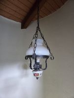 Vintage Hängelampe mit Metallkette aus den 1980er Jahren