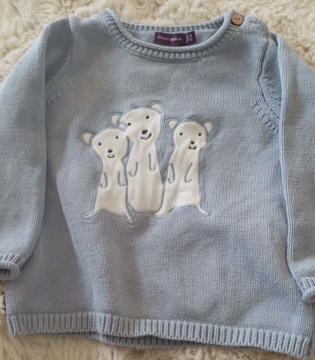 Pullover & Sweatshirts: Sergent Major Baby Strickpullover mit Bären, Grösse 86 – Gebraucht aus Riniken von Lessy-