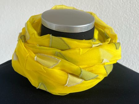 Colora Schal, 75% Seide, Gelb, NEU