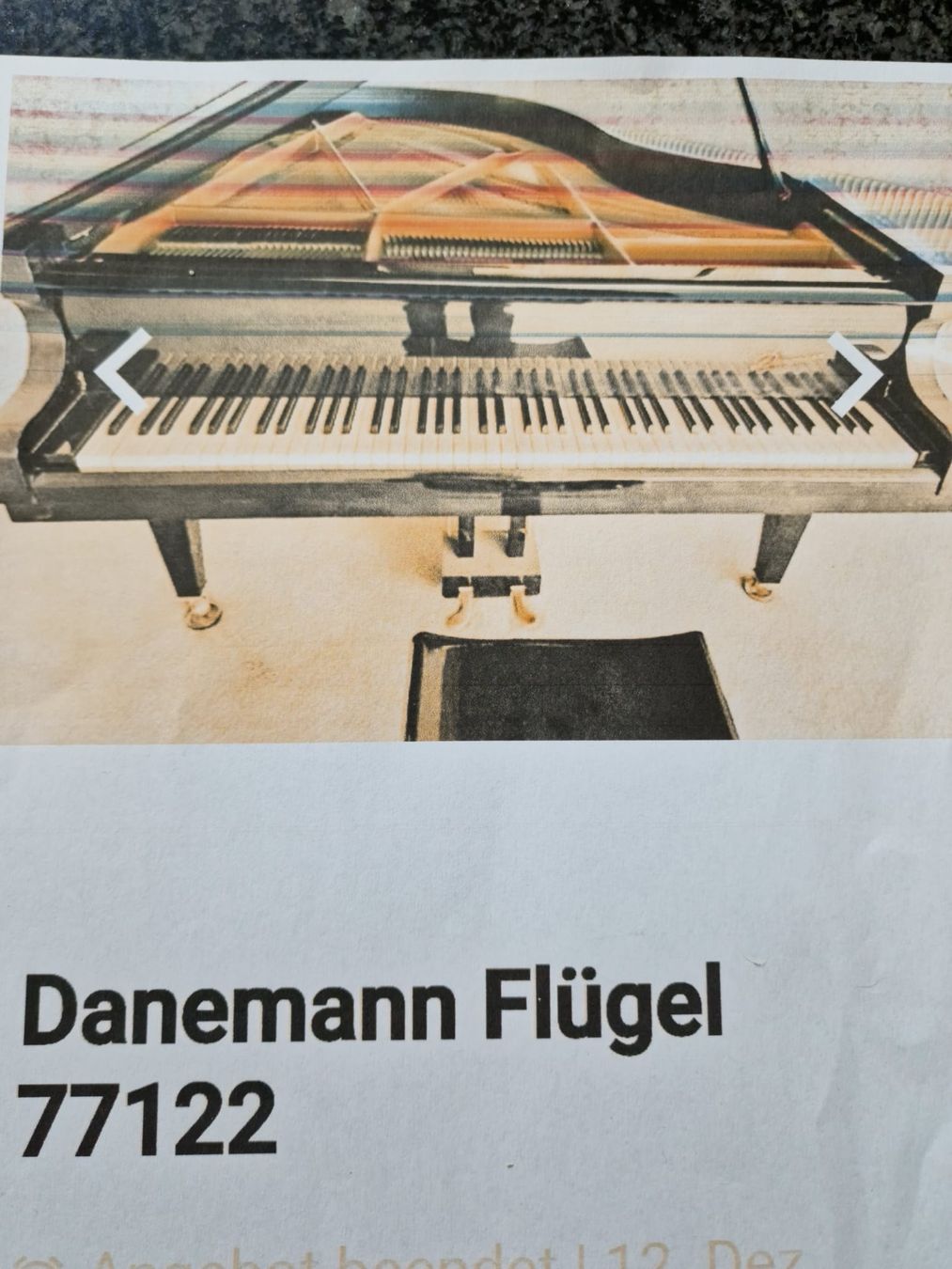 Musikinstrumente: Klavierflügel  – Gebraucht aus Belp von Grosieli