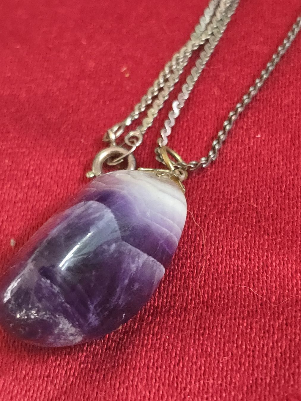 Altri gioielli: Pendentif améthyste véritable, chaîne en argent – Usato da Carouge GE venduto da fra_sq8s 3