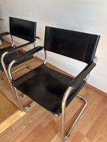 6 Freischwingerstuhl Leder