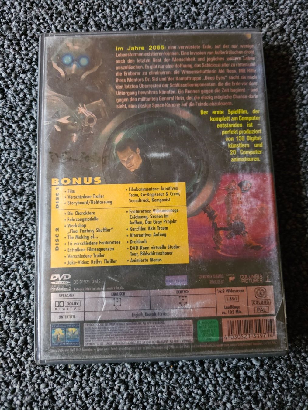 Tutti i DVDs: FINAL FANTASY (13318) – Usato da Ruswil venduto da M71 1