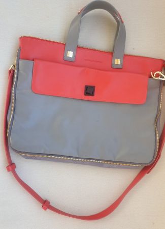 PIQUADRO LEDERTASCHE BAG ETIKETT TASCHE LEDER LOCHER ZÜRICH