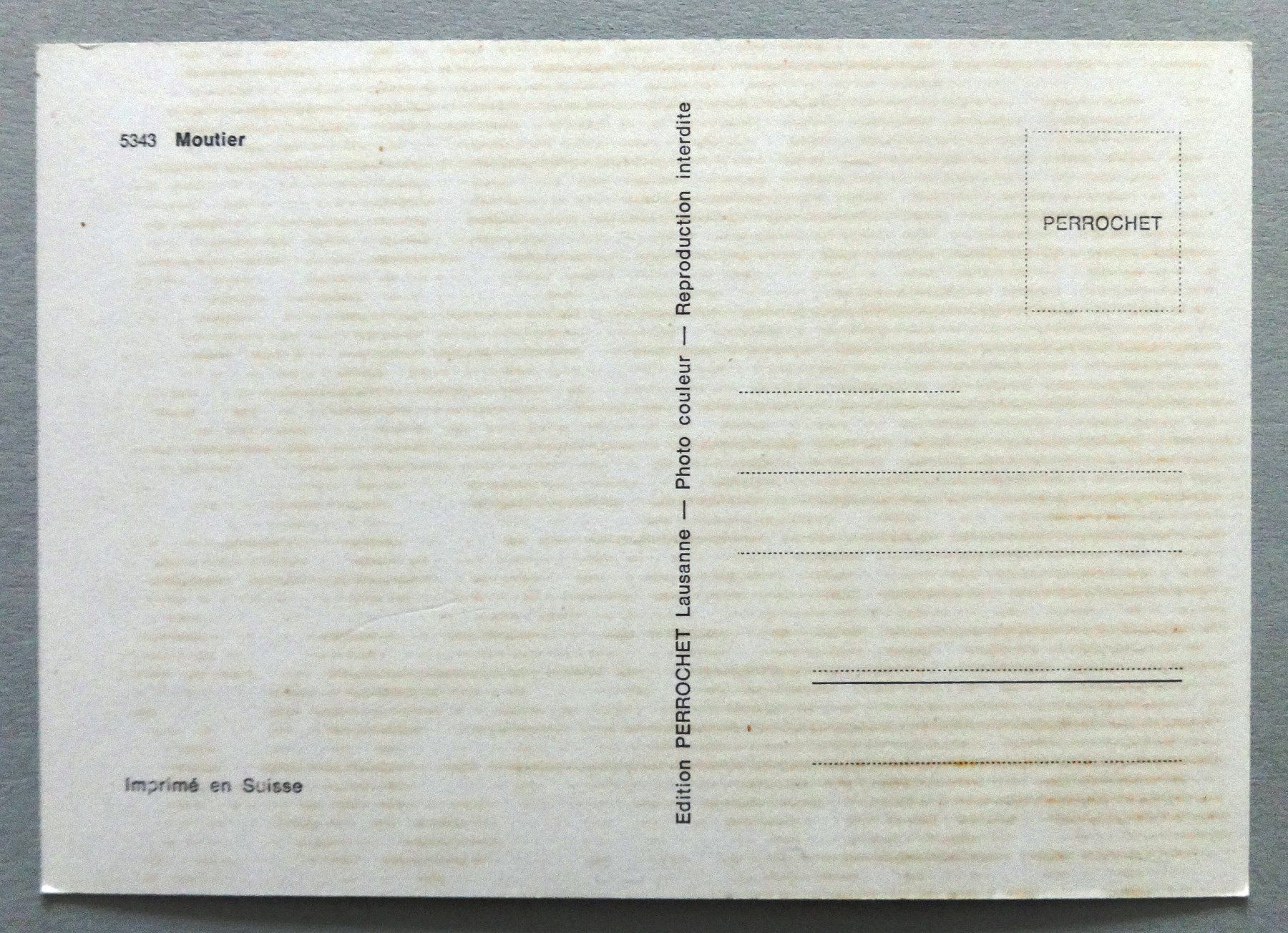 Cartes postales: Moutier – D'occasion à Fétigny par Billy2miny 1