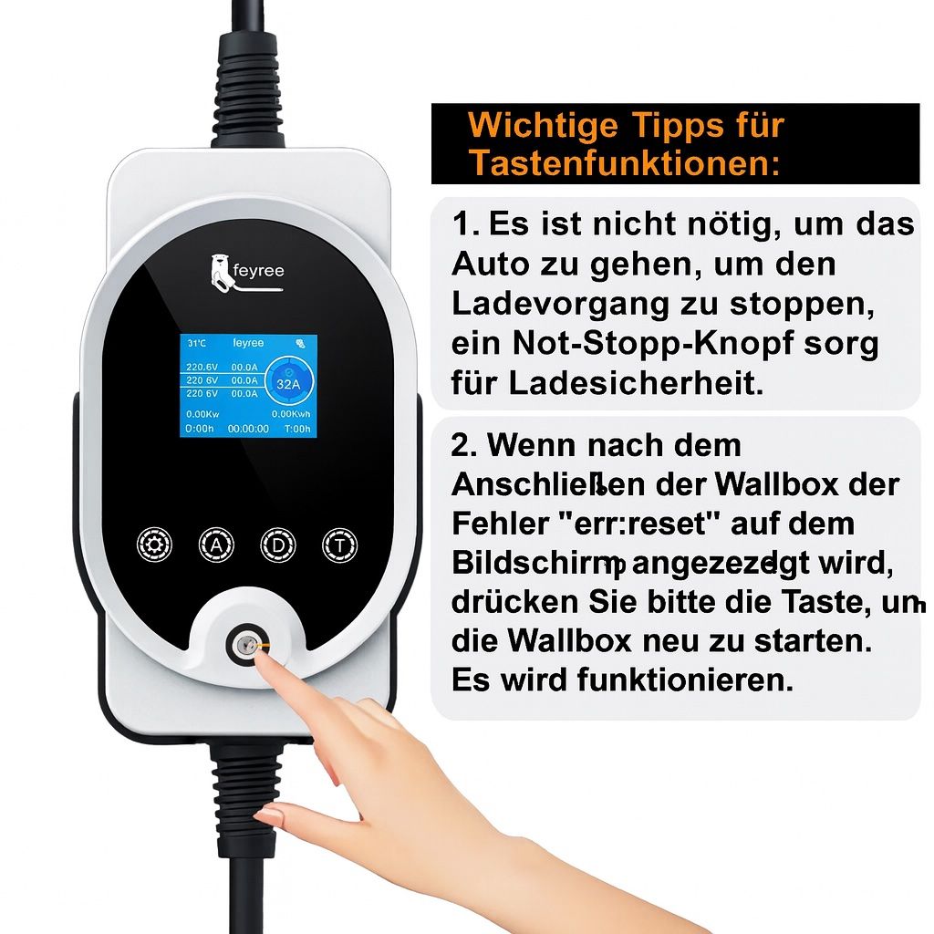 Caricabatterie: Feyree Typ 2 Portables EV Ladegerät 11 kW, 16 A – Nuovo e nell'imballaggio originale da Aathal-Seegräben venduto da ECOPLUG 1