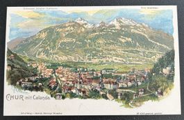 Gruss aus Chur Schlumpf Litho 