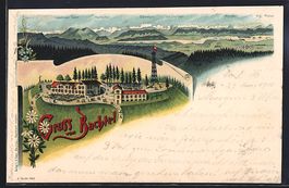 Litho Hinwil, Gruss vom Bachtel und Berg