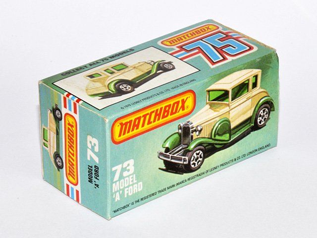 Matchbox Modellini d'auto: Matchbox Lesney Superfast No.73 MODEL "A" FORD / ORIGINALBOX – Usato da Zufikon venduto da MatchboxCorner 3
