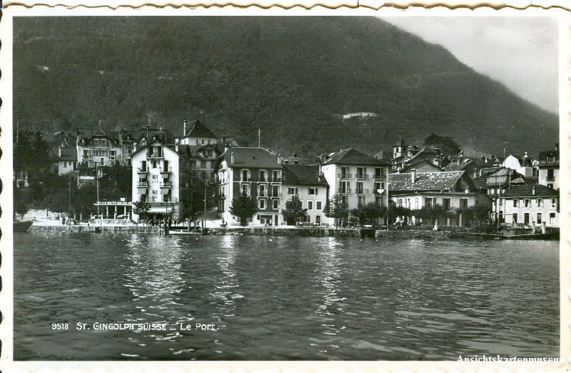 Cartoline postali: St. Gingolph - le Port + 1955 – Usato da Emmenbrücke venduto da teestube