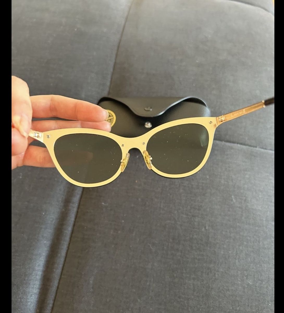 Ray-Ban Occhiali & Lenti: Ray-Ban Sonnenbrille goldfarben, – Usato da St. Gallen venduto da oli_ryy9 3