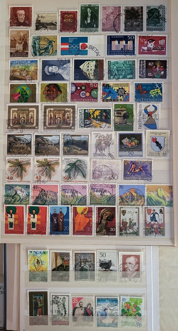 Alle Briefmarken: Liechtenstein, Lot – Gebraucht aus Castione von Rx-stamps