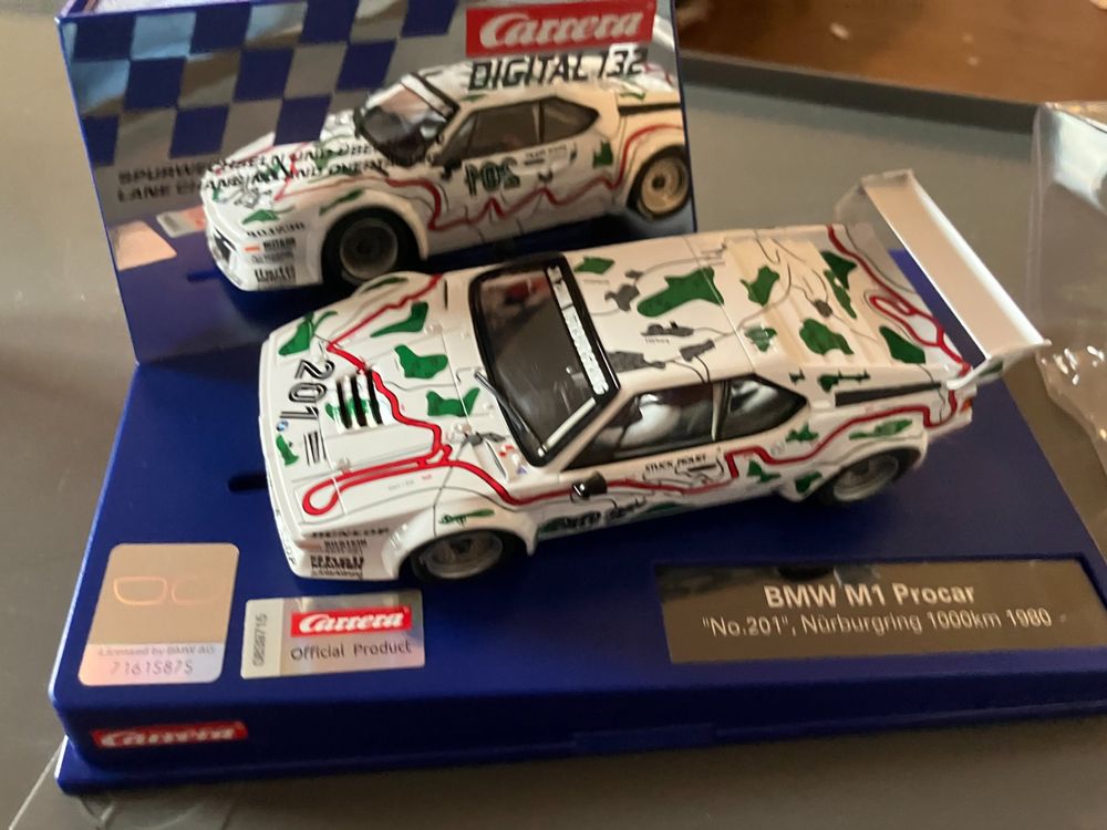 Voiture De Slot Carrera 132 - BMW M1 Procar N°201 - Nürburgring 1000km 1980 - Echelle 1/32 - Neuf