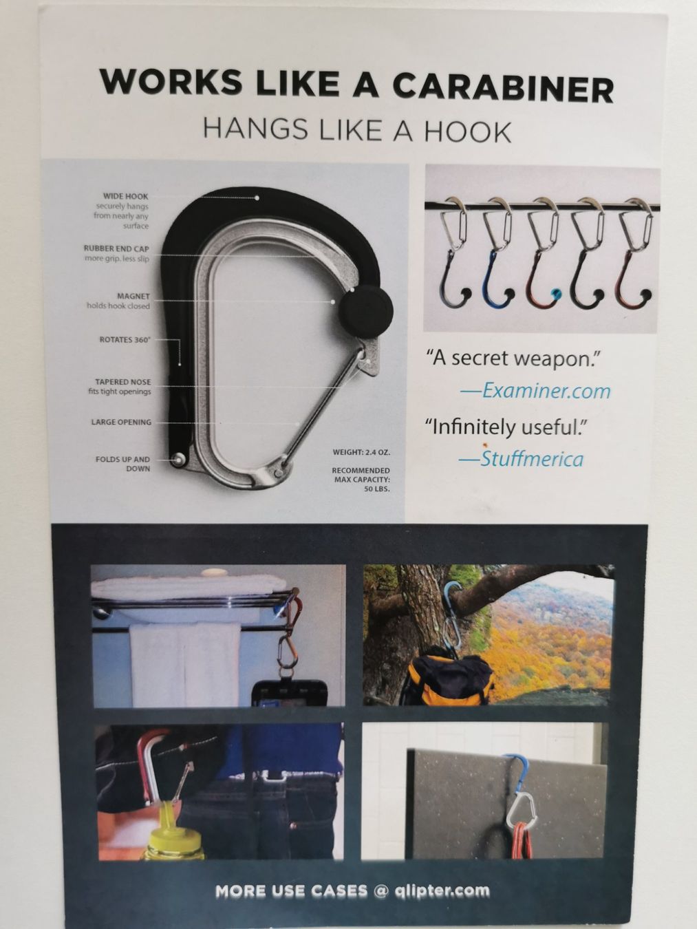 Attrezzatura da arrampicata: Robuster Karabiner mit grosser Öffnung – Nuovo e nell'imballaggio originale da Mumpf venduto da Mica1 3