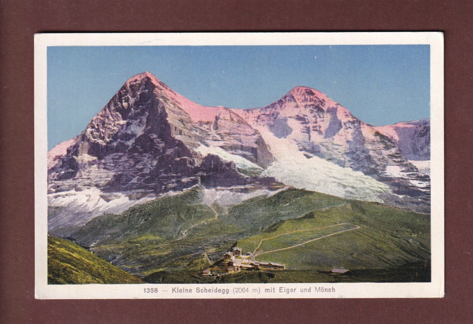 Ansichtskarten: KLEINE SCHEIDEGG - Eiger und Mönch - 1951 – Gebraucht aus Pully von nicecards-shop