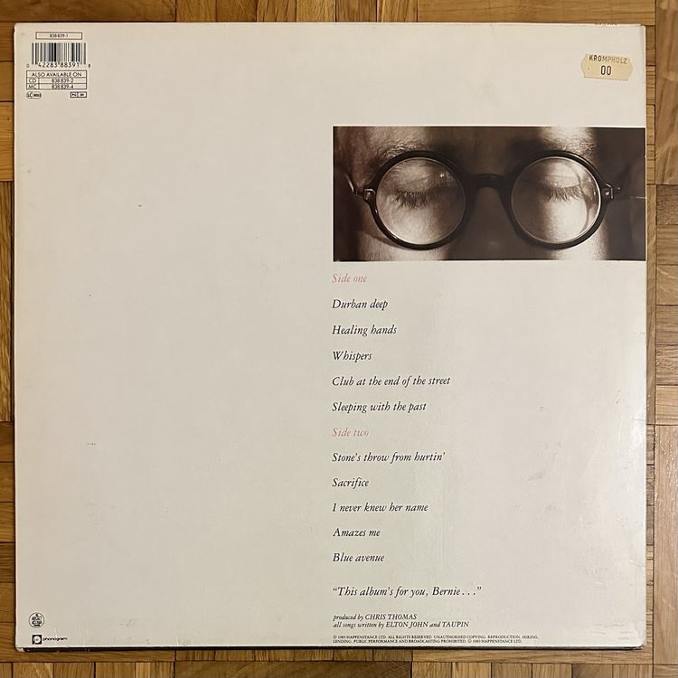 LP Elton John Sleeping With The Past Kaufen auf Ricardo