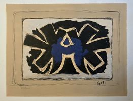 Georges Braque Pouchoir 58/300 62x48cm Hochschulmappe st.gal