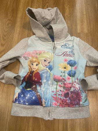 Disney Frozen Sweatjacke Elsa Anna grau Grösse 104